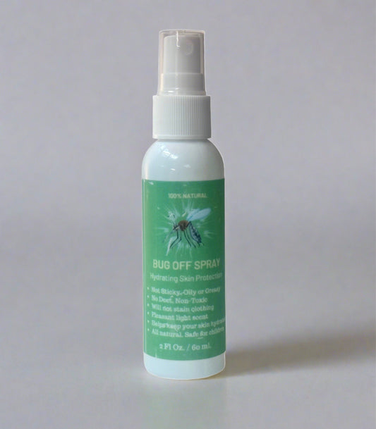 Bug off natural bug repellent by naked mermaid soapery llc.  Skin safe