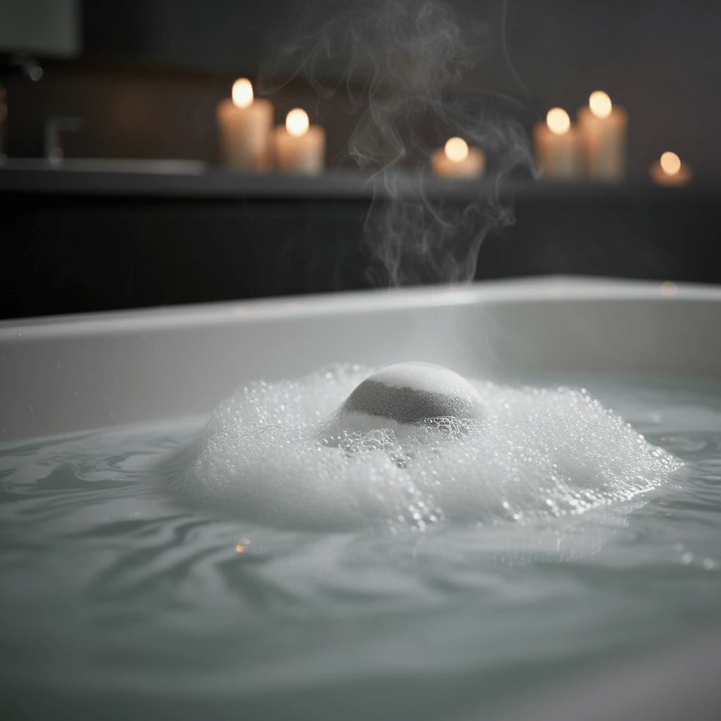 Enchanted Rouge Bath Bomb - Naked Mermaid Soapery - Bath Bomb