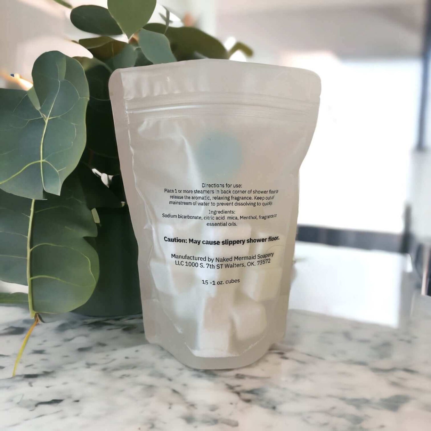 Shower Steamers - Menthol Eucalyptus - Naked Mermaid Soapery - Shower Steamers