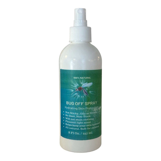 Bug repellent, all natural skin safe for all ages.  Contains NO DEET
