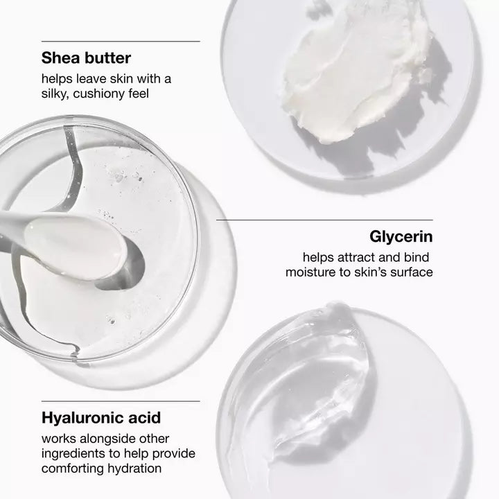 Key ingredients- shea butter, glycerin and hyaluronic acid