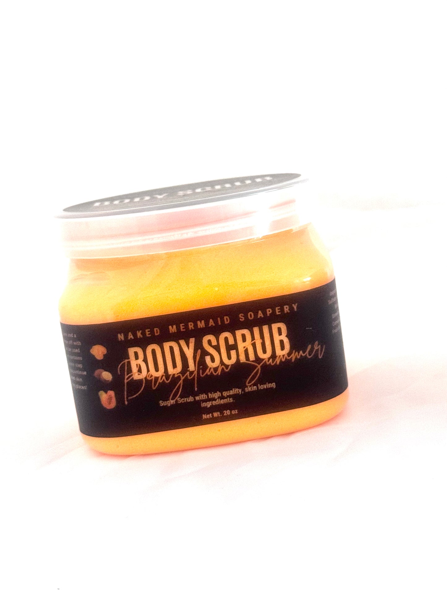 Brazilian Summer Foaming Sugar Scrub - Naked Mermaid Soapery - Foaming Sugar Scrub