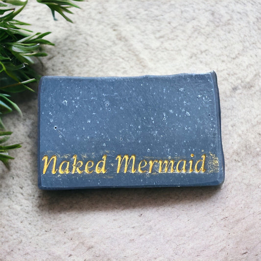 Charcoal and tea tree soap bar by Naked Mermaid Soapery
