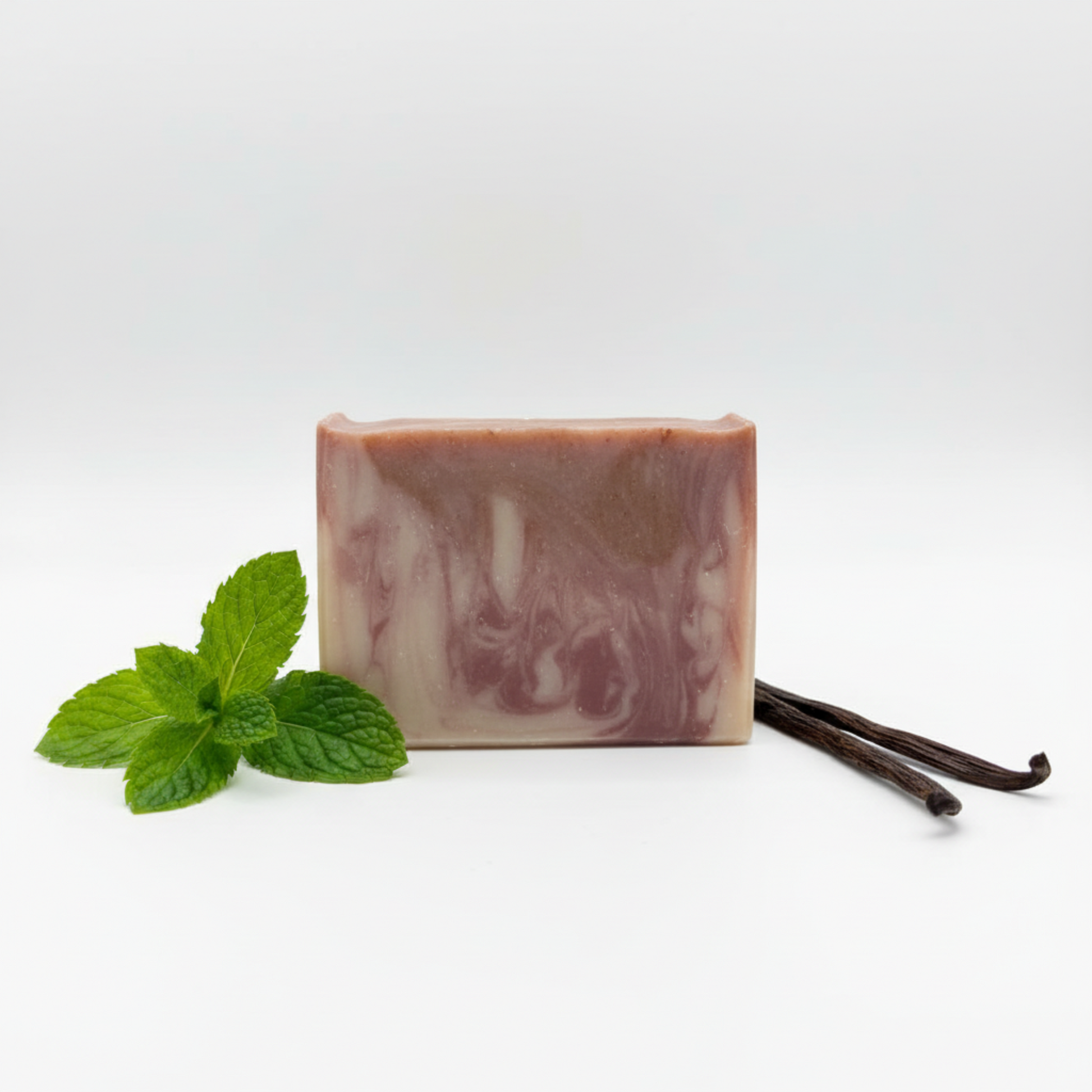 Handcrafted mint and vanilla soap bar labeled “Get Your Sheet Together” with fresh, clean spring-inspired design