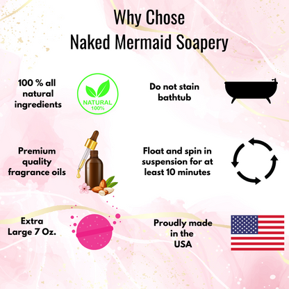 Why choose Naked Mermaid Soapery Bath Bombs