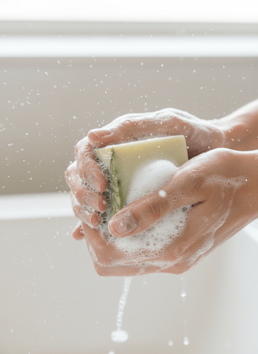 Aloe & Mint Soap Bar - Hand Washing