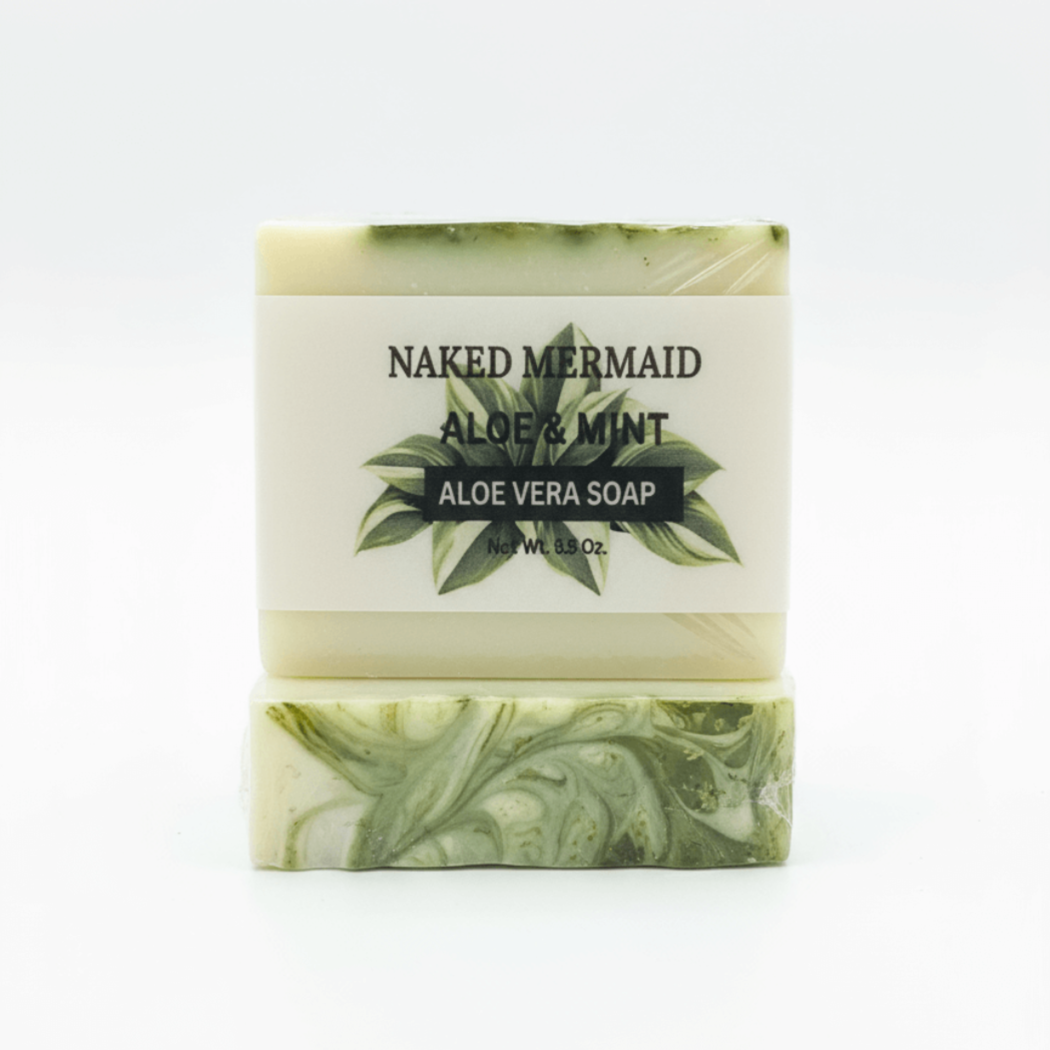 Aloe Soap Bar | Mint Condition Cooling Cleanse - Naked Mermaid Soapery - Aloe soap bar