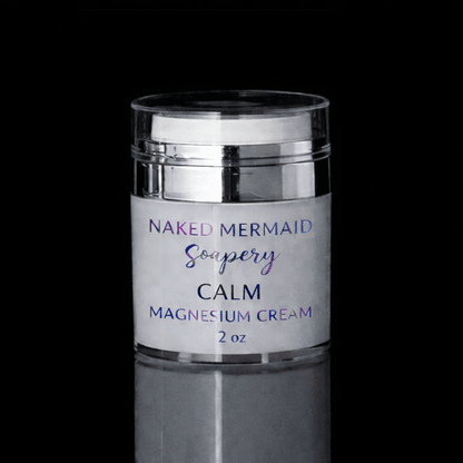 Calm Magnesium Cream - Naked Mermaid Soapery - Magnesium Cream