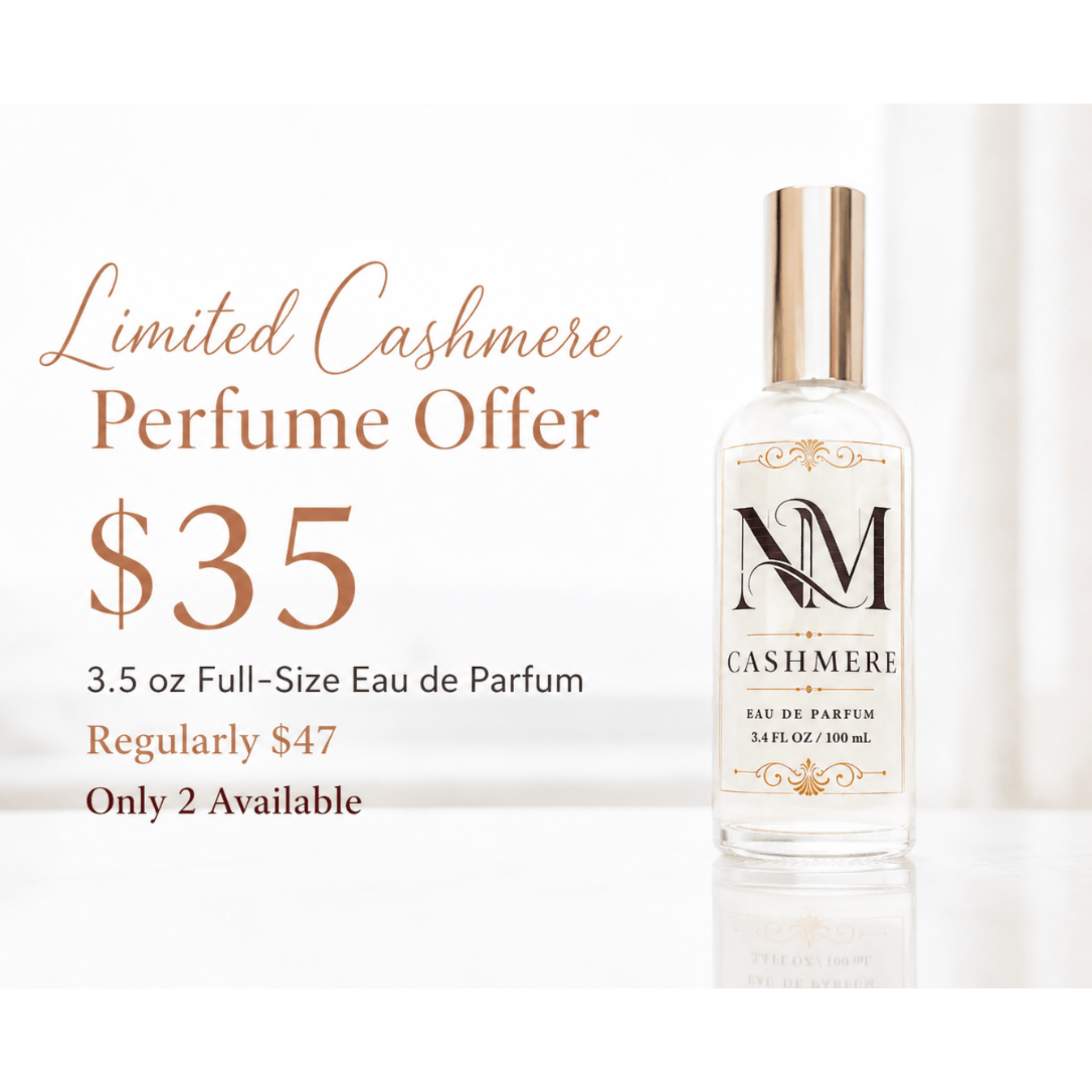 Cashmere Eau de Parfum - Naked Mermaid Soapery - Perfume Spray