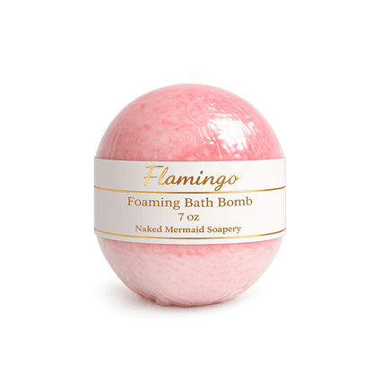 Flamingo Bath Bomb - Naked Mermaid Soapery - Bath Bombs