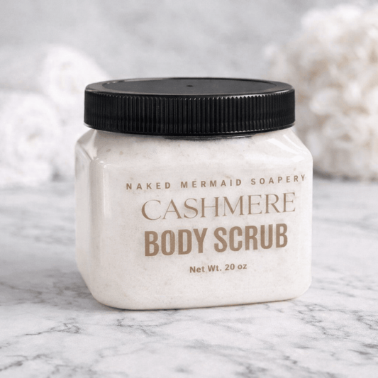 Foaming Body Scrub - Cashmere - Naked Mermaid Soapery - Foaming body scrub