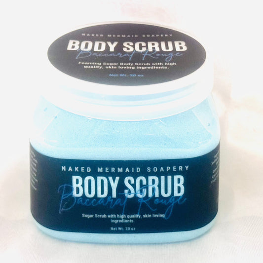 Baccarat Foaming Body Scrub - Naked Mermaid Soapery - Foaming Sugar Scrub