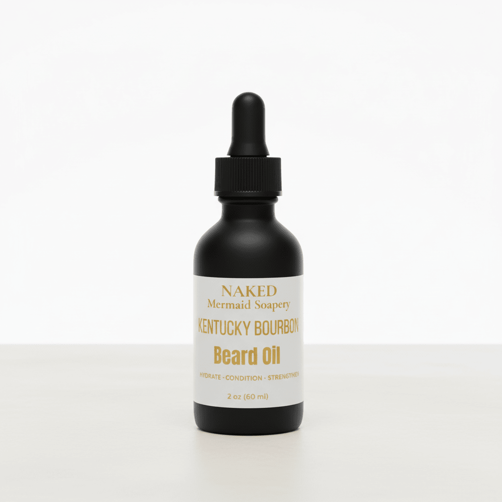 Kentucky Bourbon Beard Oil - Naked Mermaid Soapery - beard oil