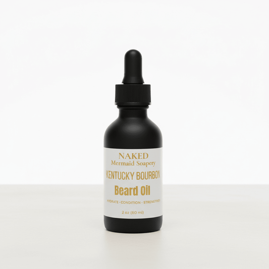 Kentucky Bourbon Beard Oil - Naked Mermaid Soapery - beard oil