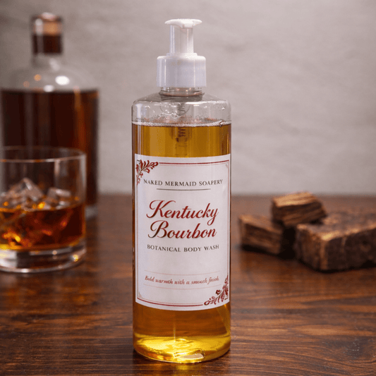 Kentucky Bourbon Botanical Body Wash - Naked Mermaid Soapery - Body Wash