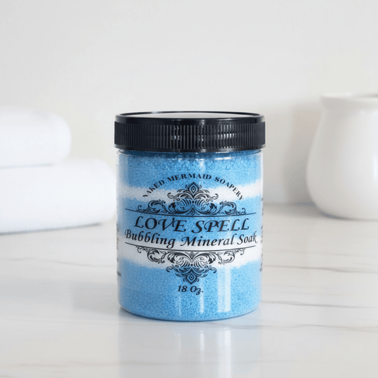Love Spell Bubbling Mineral Soak - Naked Mermaid Soapery - Bath Soaks