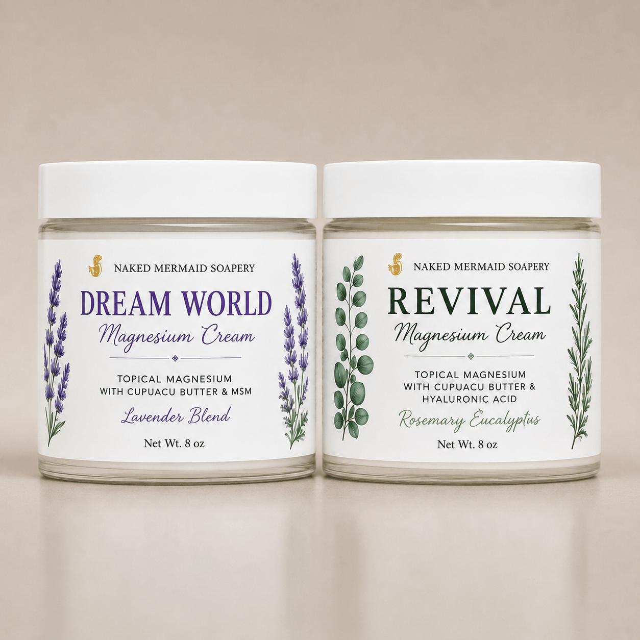 Magnesium Cream Bundle - Naked Mermaid Soapery - Bundle