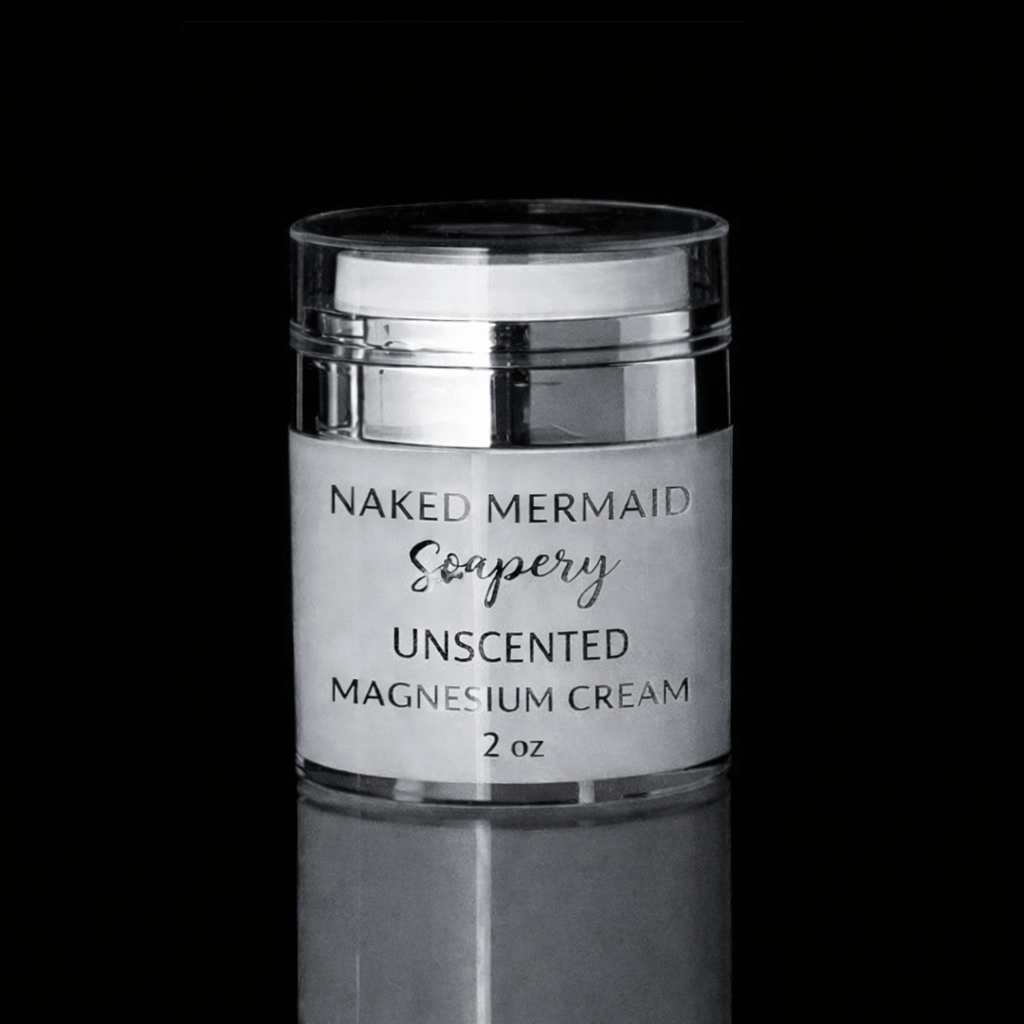 Magnesium Cream Unscented - Naked Mermaid Soapery - Cream