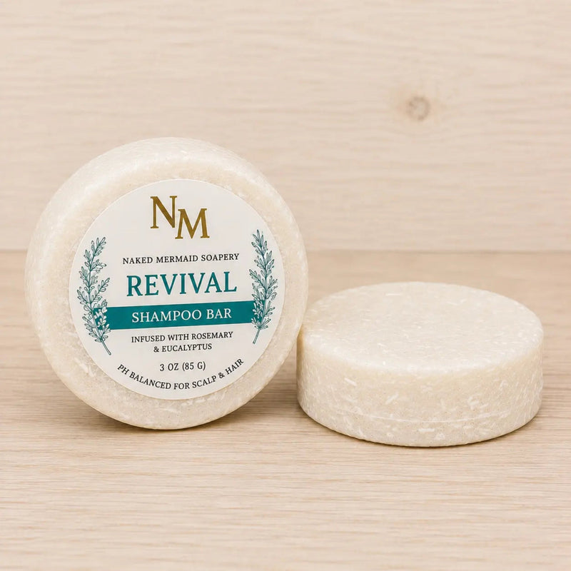 Revival Solid Shampoo Bar - Naked Mermaid Soapery - Shampoo Bar
