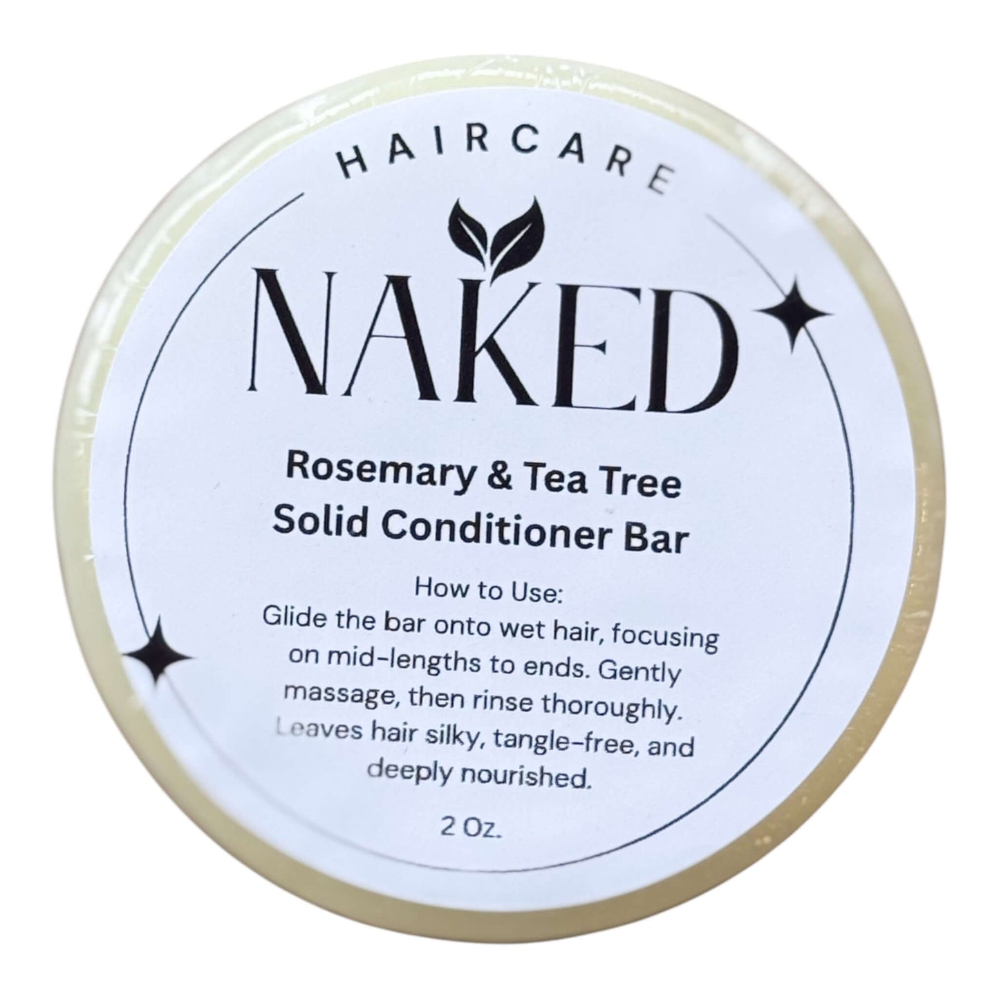 Rosemary Tea Tree Conditioner Bar - Naked Mermaid Soapery - Conditioner bar