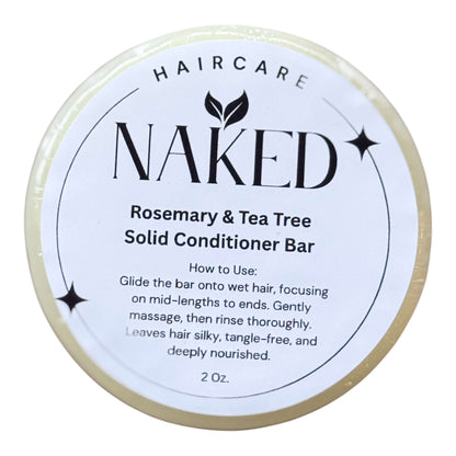 Rosemary Tea Tree Conditioner Bar - Naked Mermaid Soapery - Conditioner bar