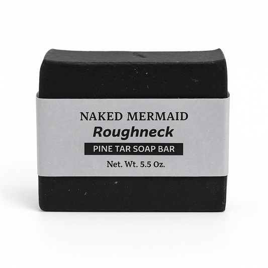 Roughneck Pine Tar Soap with Pumice - Naked Mermaid Soapery - Soap