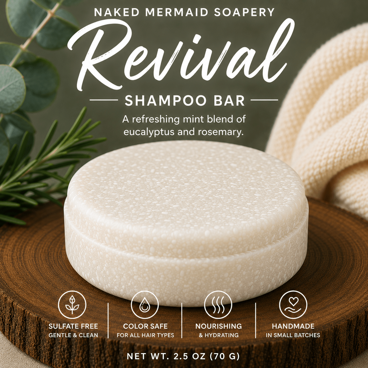 Shampoo Bars - Naked Mermaid Soapery - Shampoo Bar